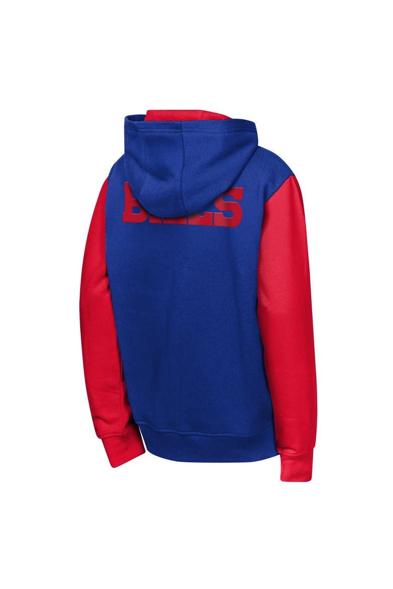 Youth Outerstuff Royal Buffalo Bills Stadium Colorblock Full-Zip Hoodie, Alternate, color, Royal