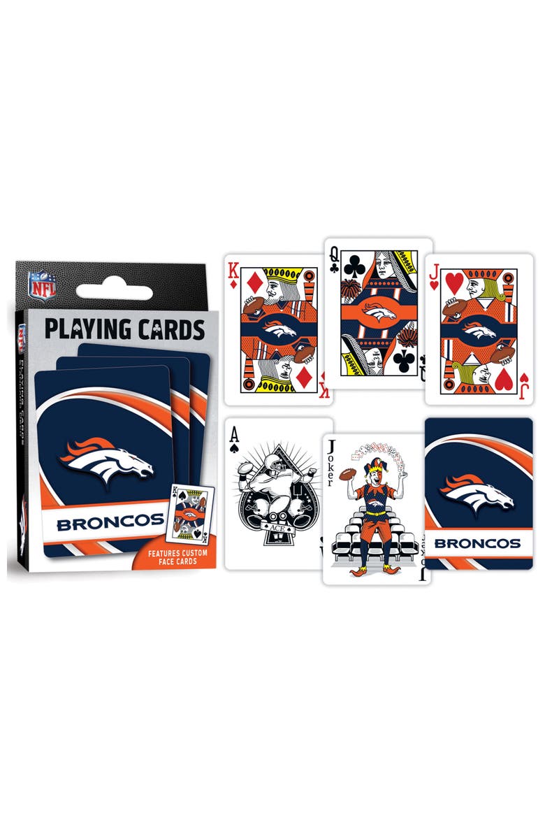 Denver Broncos Playing Cards, Alternate, color, Multicolor