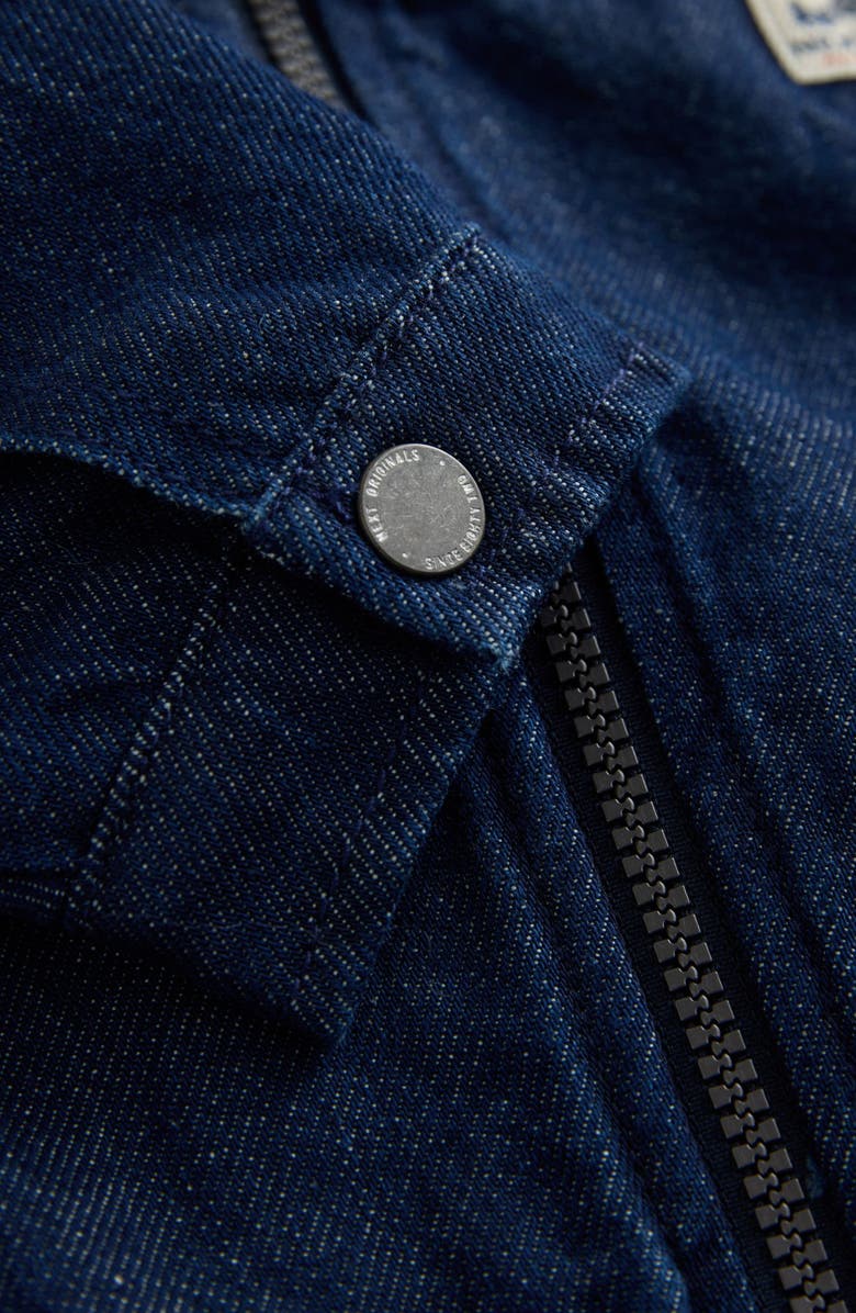NEXT Kids' Carpenter Denim Jacket, Alternate, color, Blue