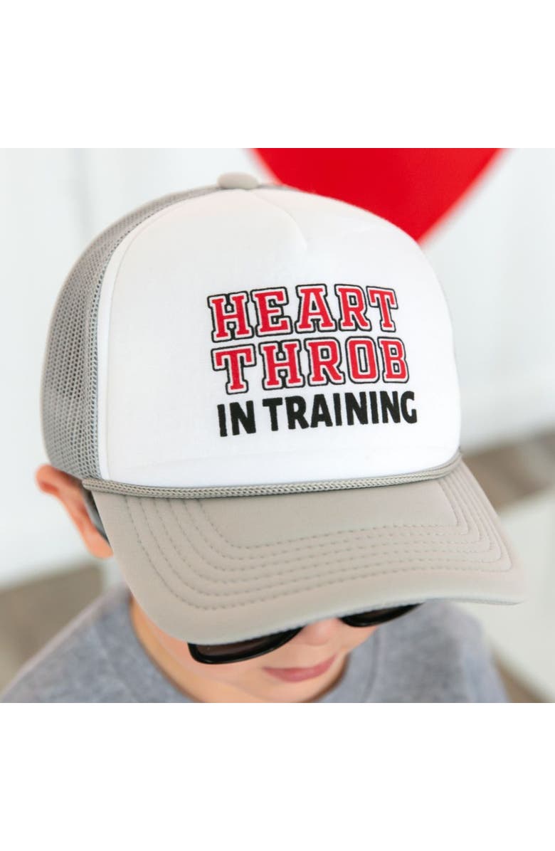 Sweet Wink Heart Throb in Training Valentine
s Day Trucker Hat, Alternate, color, 