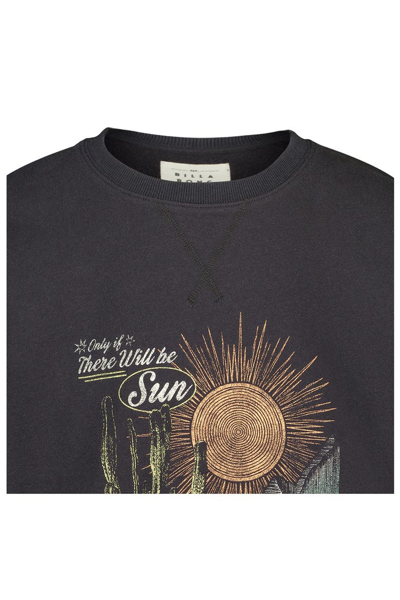 Kids' Making Waves Graphic Sweatshirt, Alternate, color, BLACK SANDS