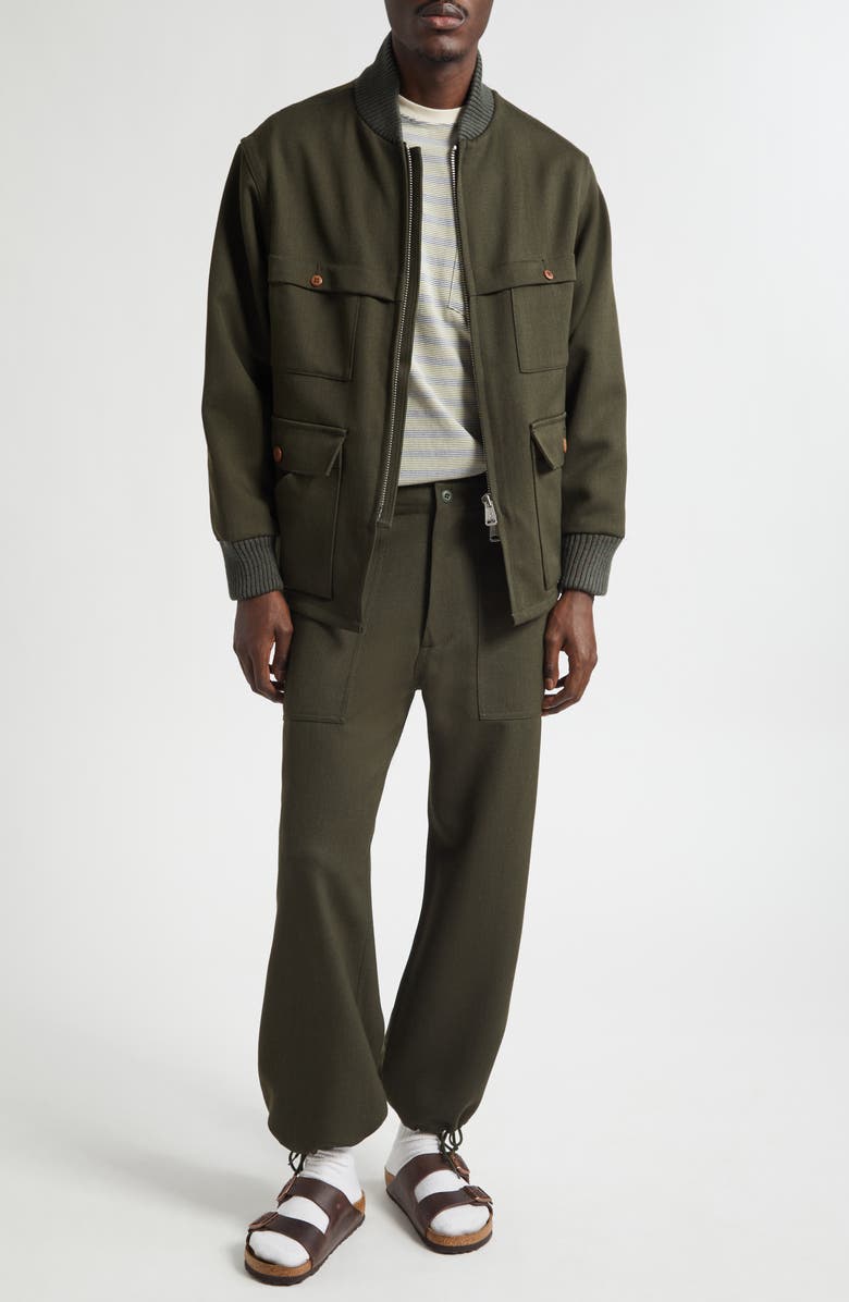 BEAMS Fielder Wool Jacket, Alternate, color, Green