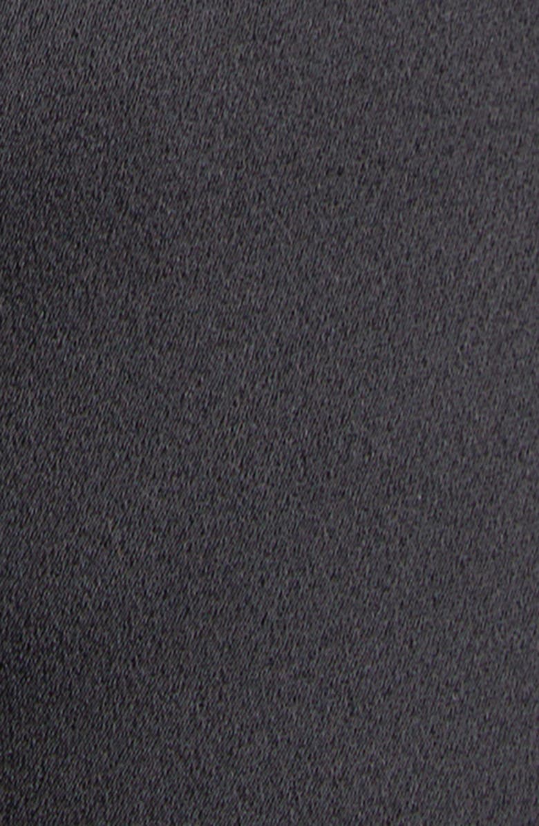 Stella McCartney Iconic Lace Trim Satin Slipdress, Alternate, color, Black