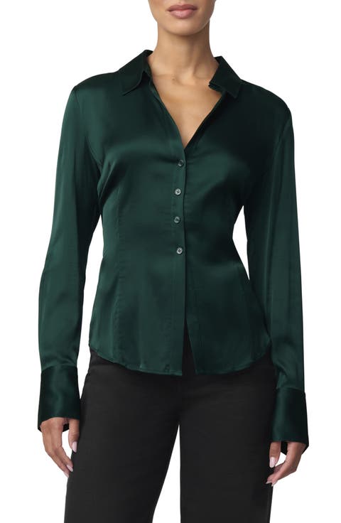 Cora Satin Slim Fit Shirt