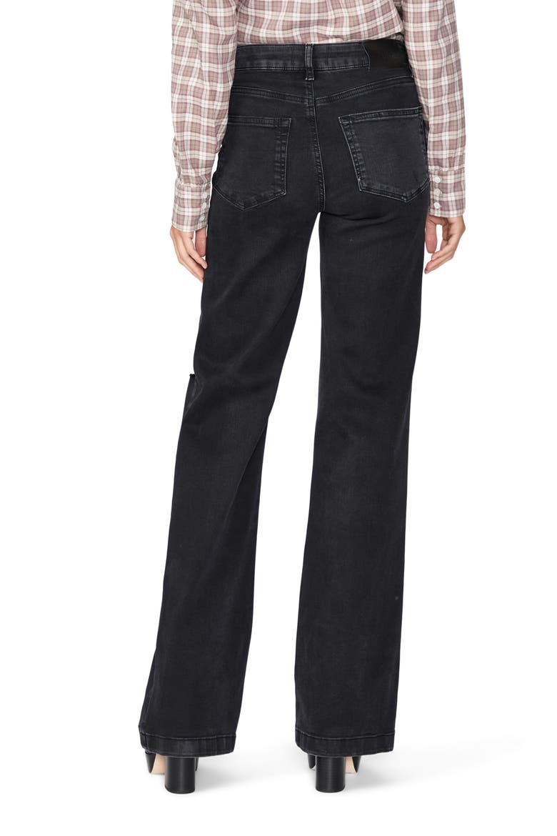 PAIGE Transcend Leenah Ripped Wide Leg Jeans (Women) | Nordstrom display picture 3