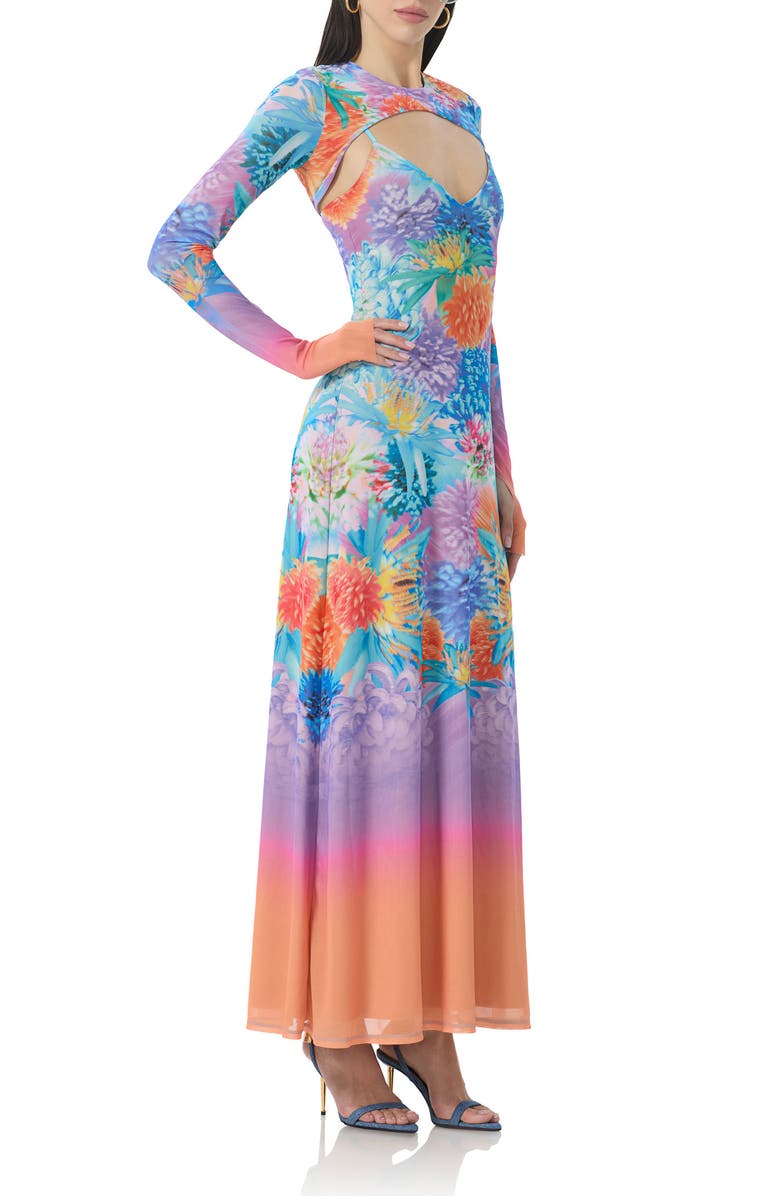 AFRM Cyr Print Two-Piece Maxi Dress, Alternate, color, 