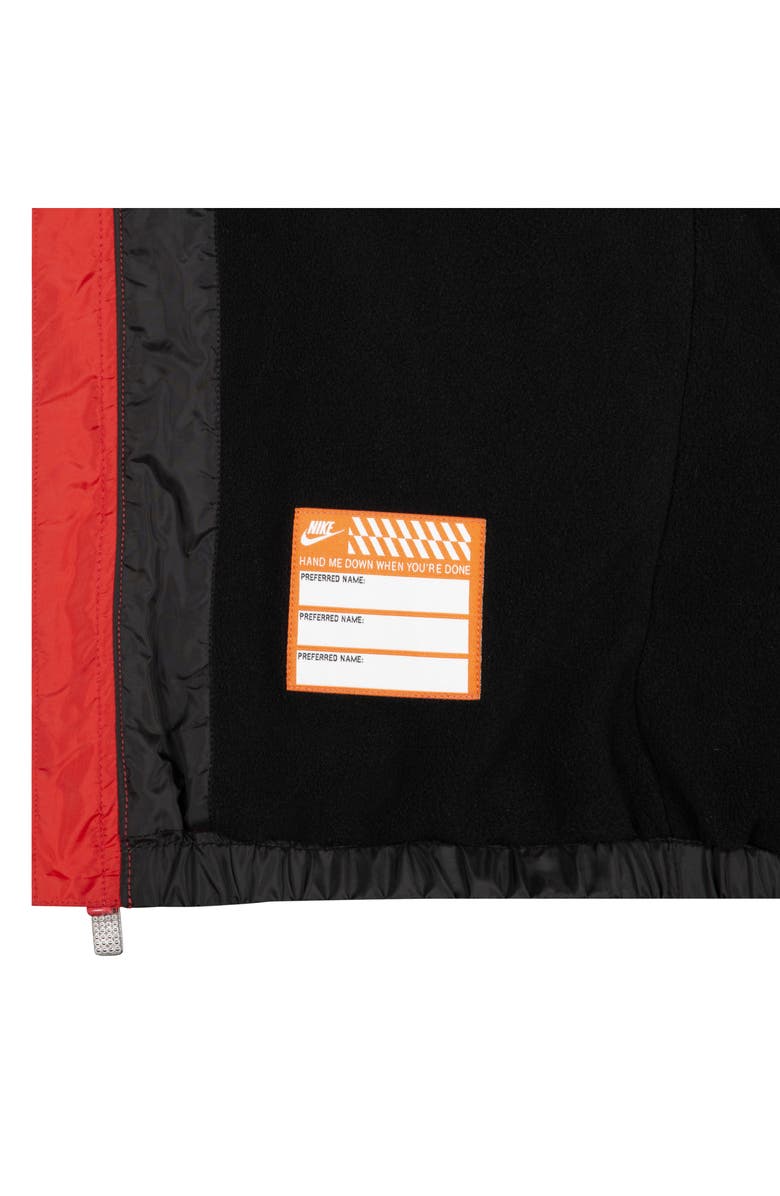 Nike Kids' Just Do It Fleece Lined Windrunner Jacket, Alternate, color, University Red