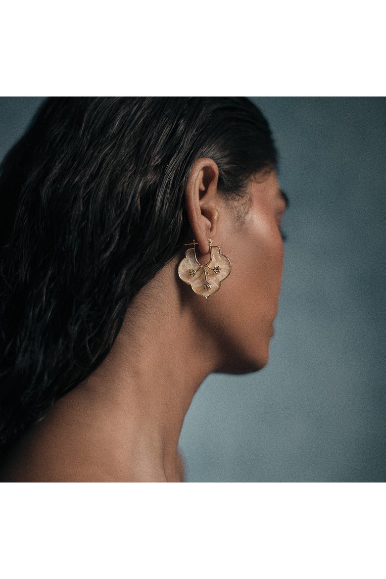 MOSAIC EARRINGS, Alternate, color, Gold Plated
