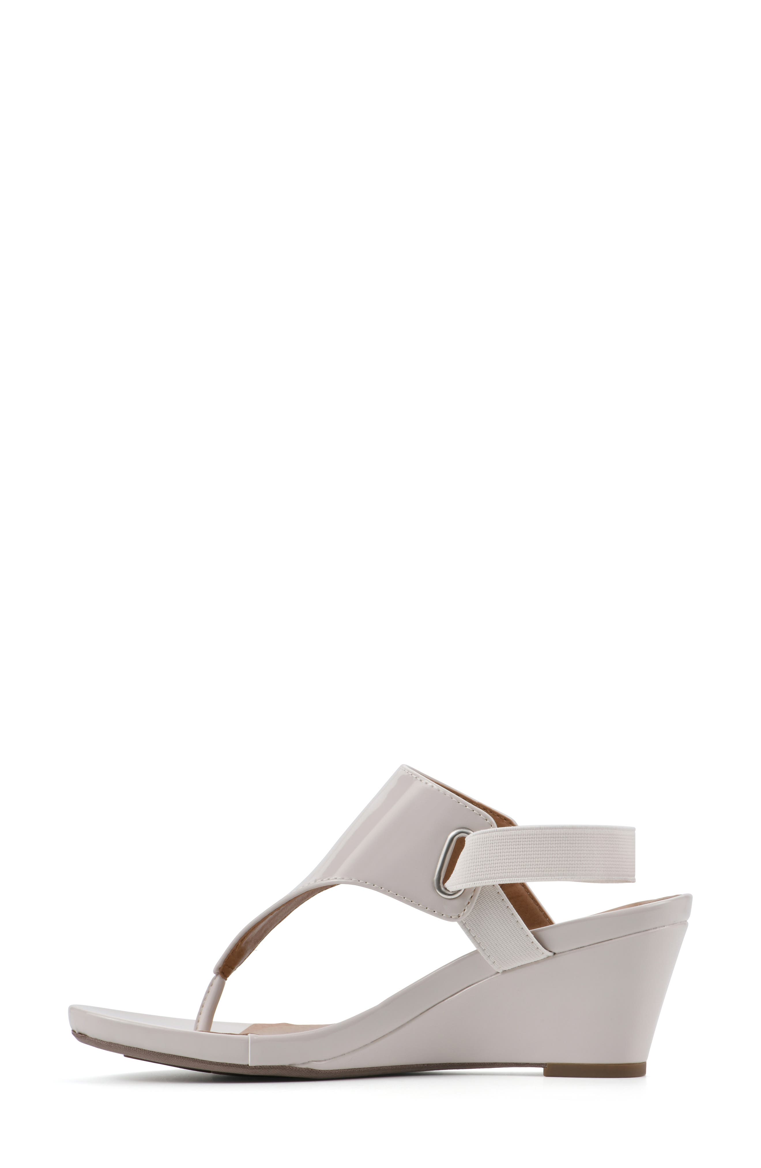 All Dres Wedge Sandal, Alternate, color, EGGSHELL/ PATENT/ SMOOTH