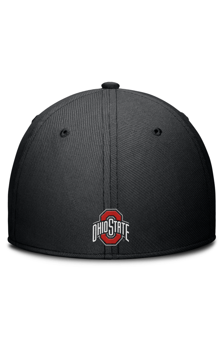 Nike Men's Nike Black Ohio State Buckeyes Rise THE Dri-FIT Flex Hat, Alternate, color, Black