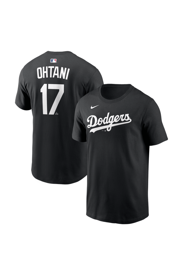 Men's Nike Shohei Ohtani Black Los Angeles Dodgers Name & Number T-Shirt, Main, color, Black