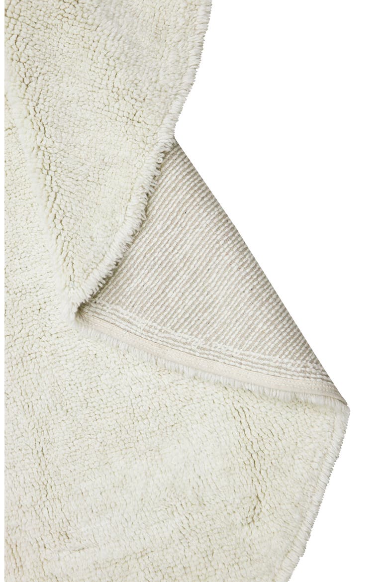 Woolable Round Washable Wool Rug, Alternate, color, NATURAL