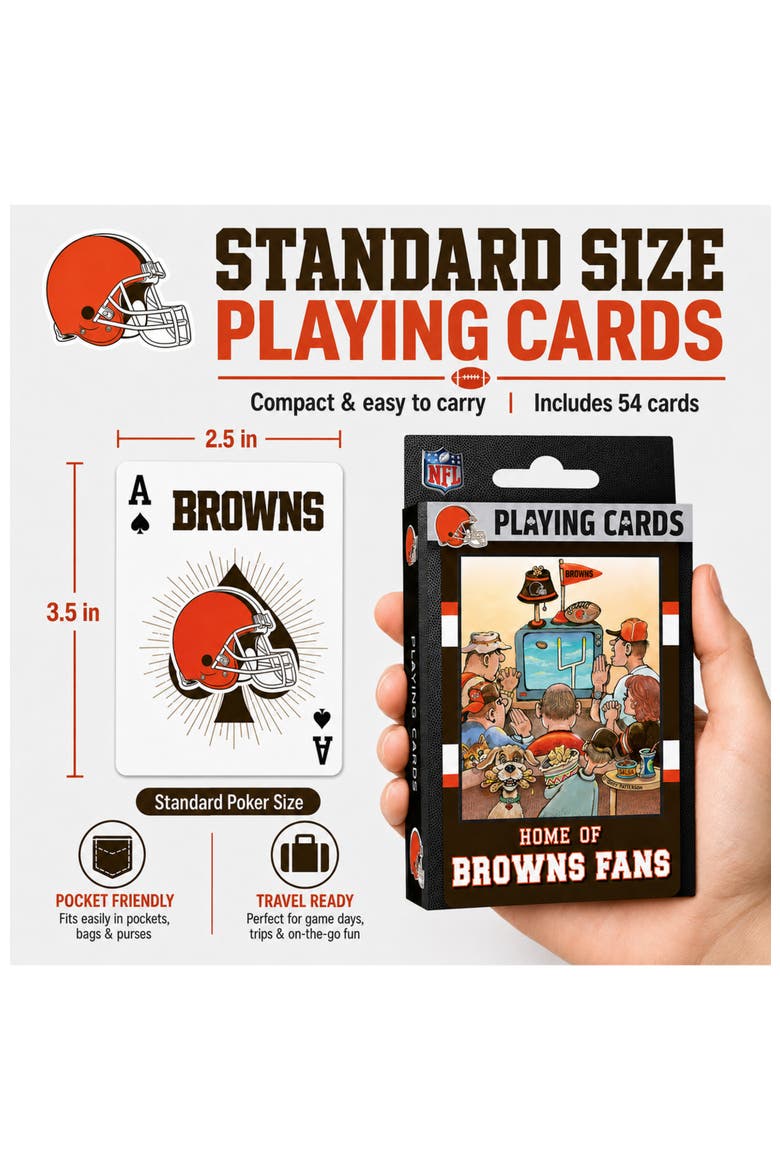 Cleveland Browns Fan Deck Playing Cards, Alternate, color, Multicolor