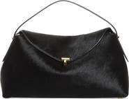 TOTEME T-Lock Genuine Calf Hair Top Handle Bag
