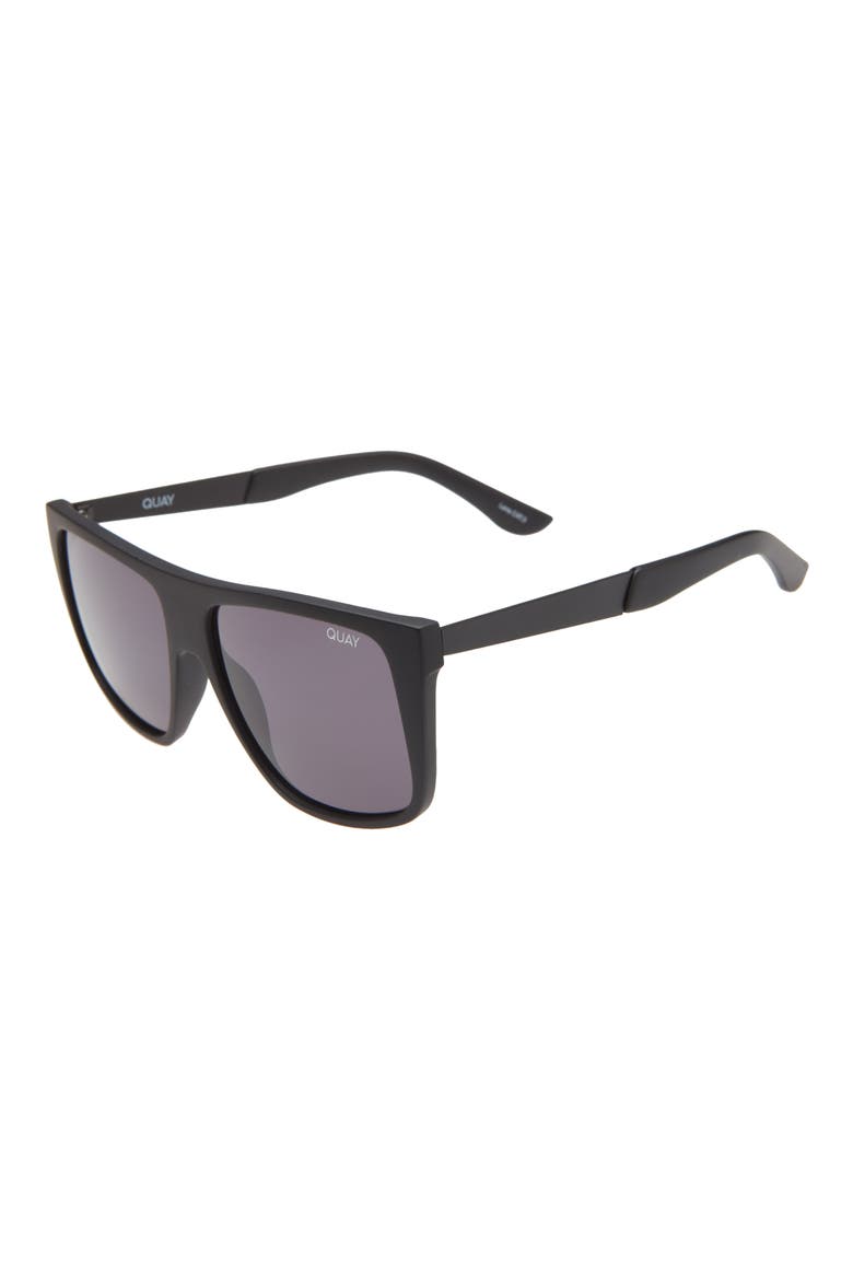 Australia Incognito 56mm Gradient Flat Top Sunglasses, Alternate, color, BLACK/ BLACK