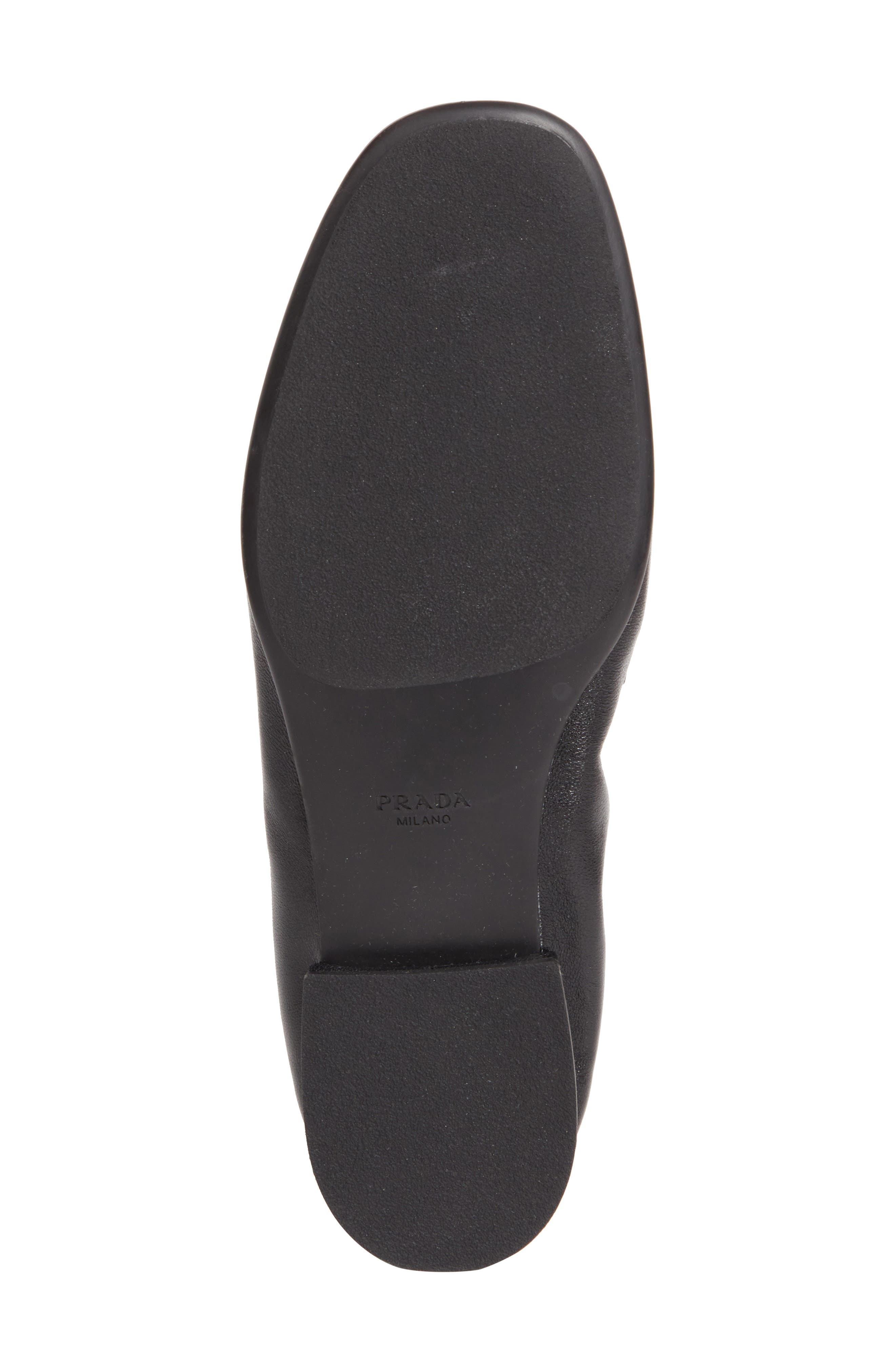 Prada Soft Penny Loafer, Alternate, color, Black