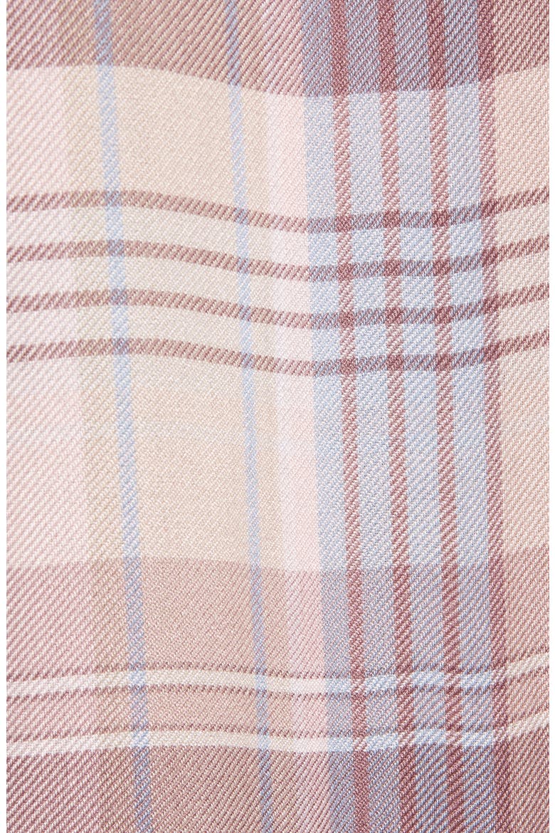 Sanctuary Plaid Button-Up Shirt, Alternate, color, SOFT BLUSH