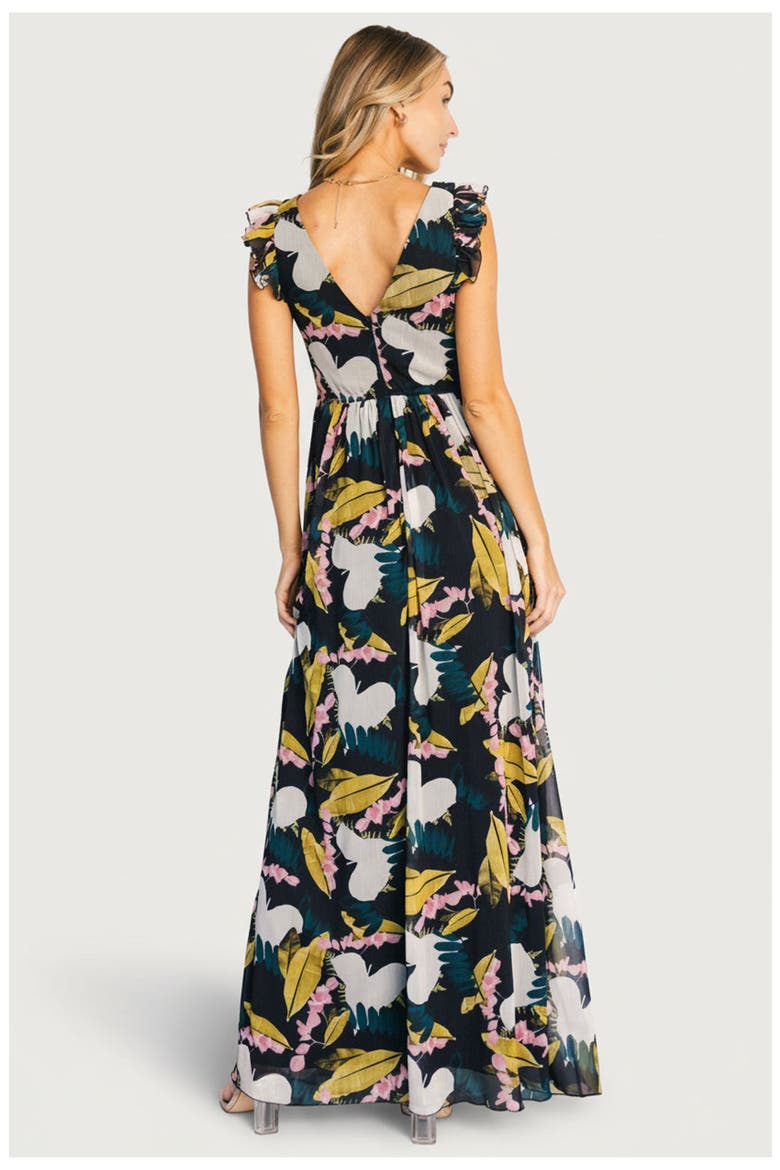 Esperanza Maxi Dress, Alternate, color, Black Multi