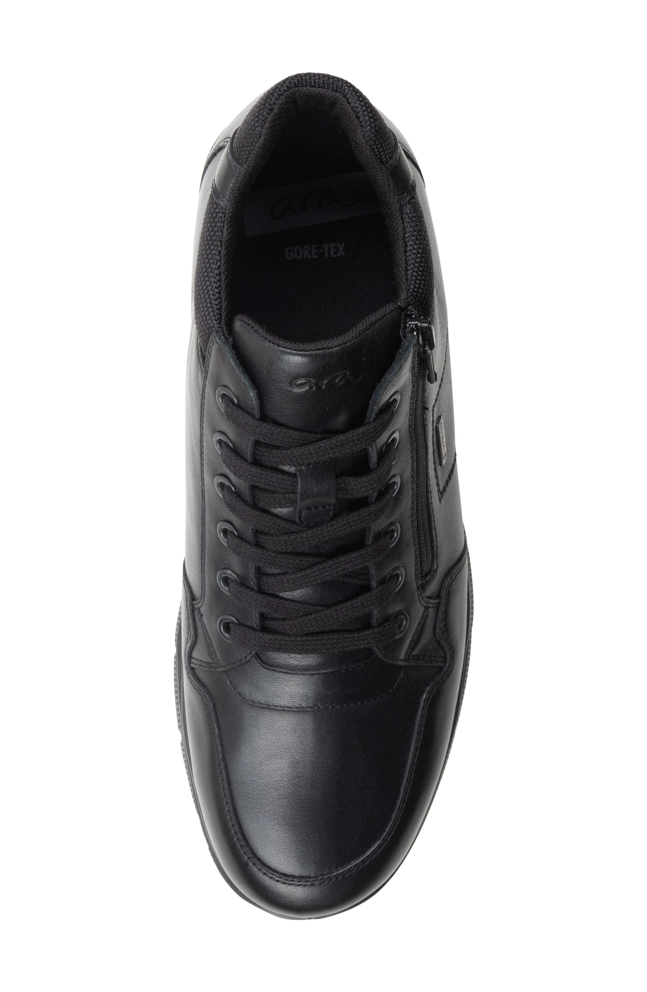 ara Braxton Waterproof Sneaker, Alternate, color, Black