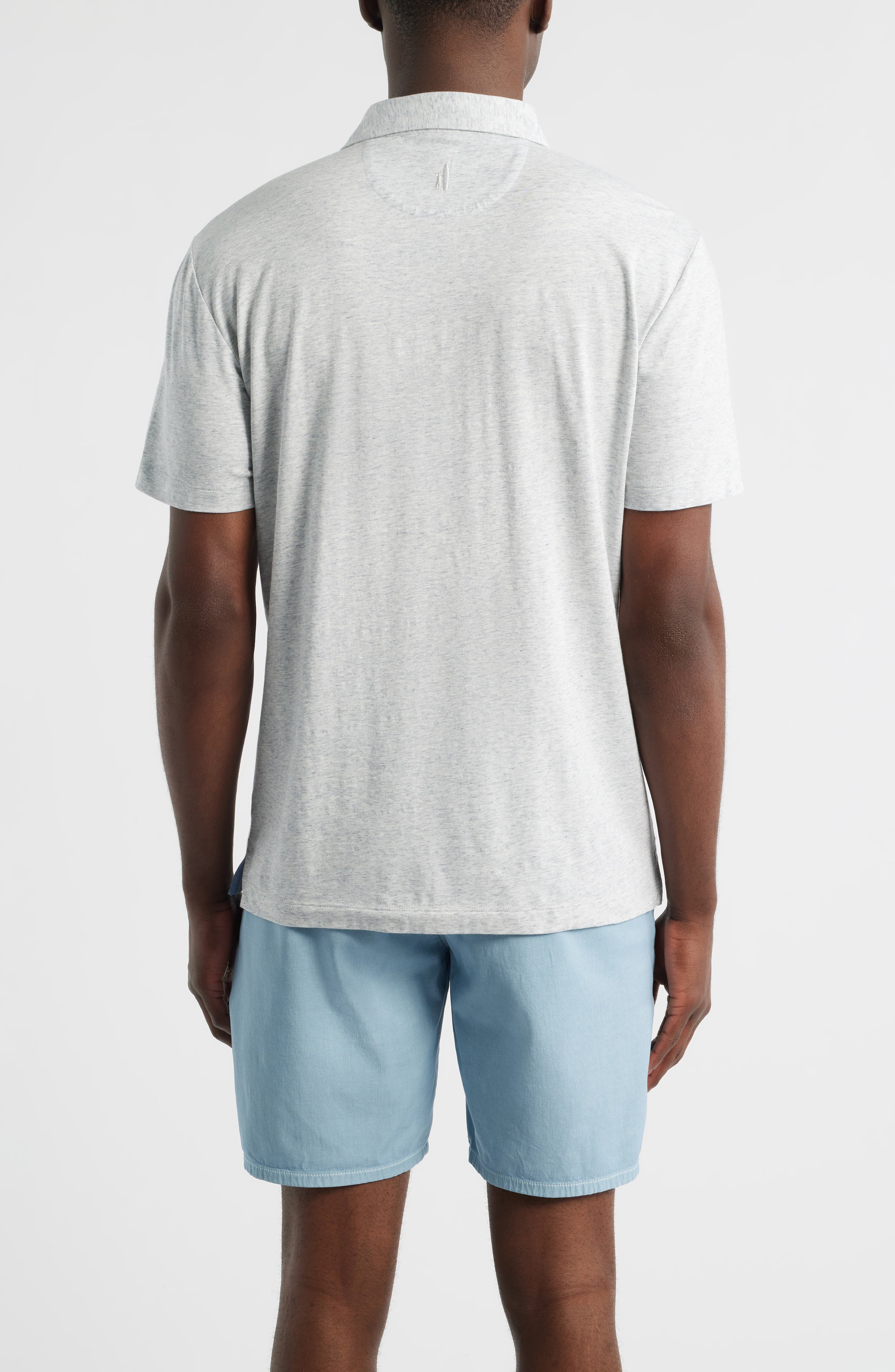 Starnes Heathered Cotton Blend Polo - image 2