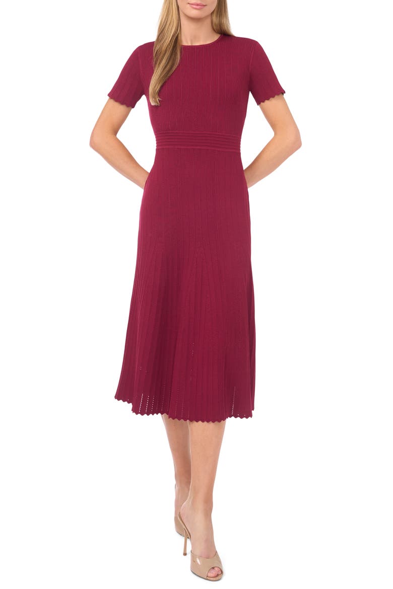 short sleeve midi dress formal Ever-Pretty Plus Size Sequin with V-Neck for Mothers of the Bride The fabric is comfortable for skin Pointelle Short Sleeve Midi Dress