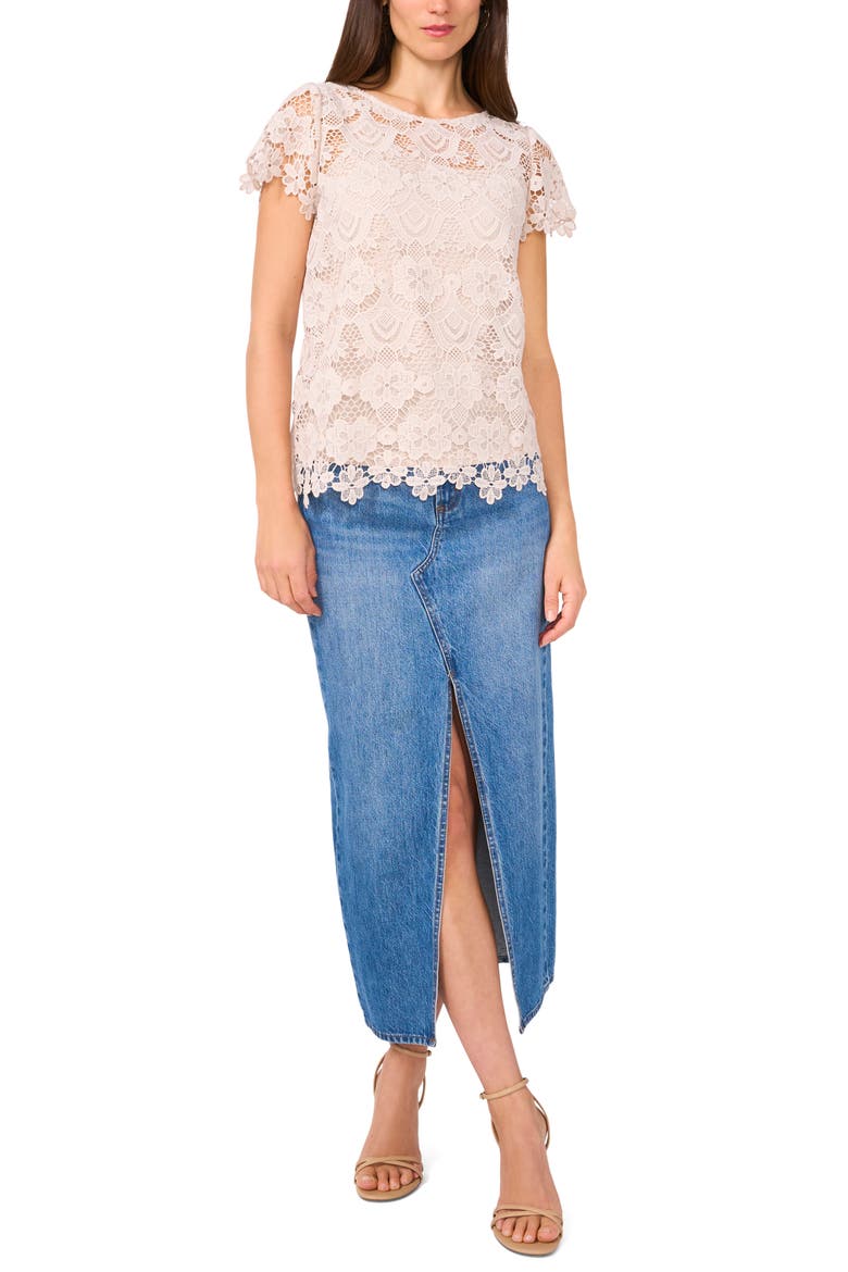 Lace Top, Alternate, color, RAINY DAY