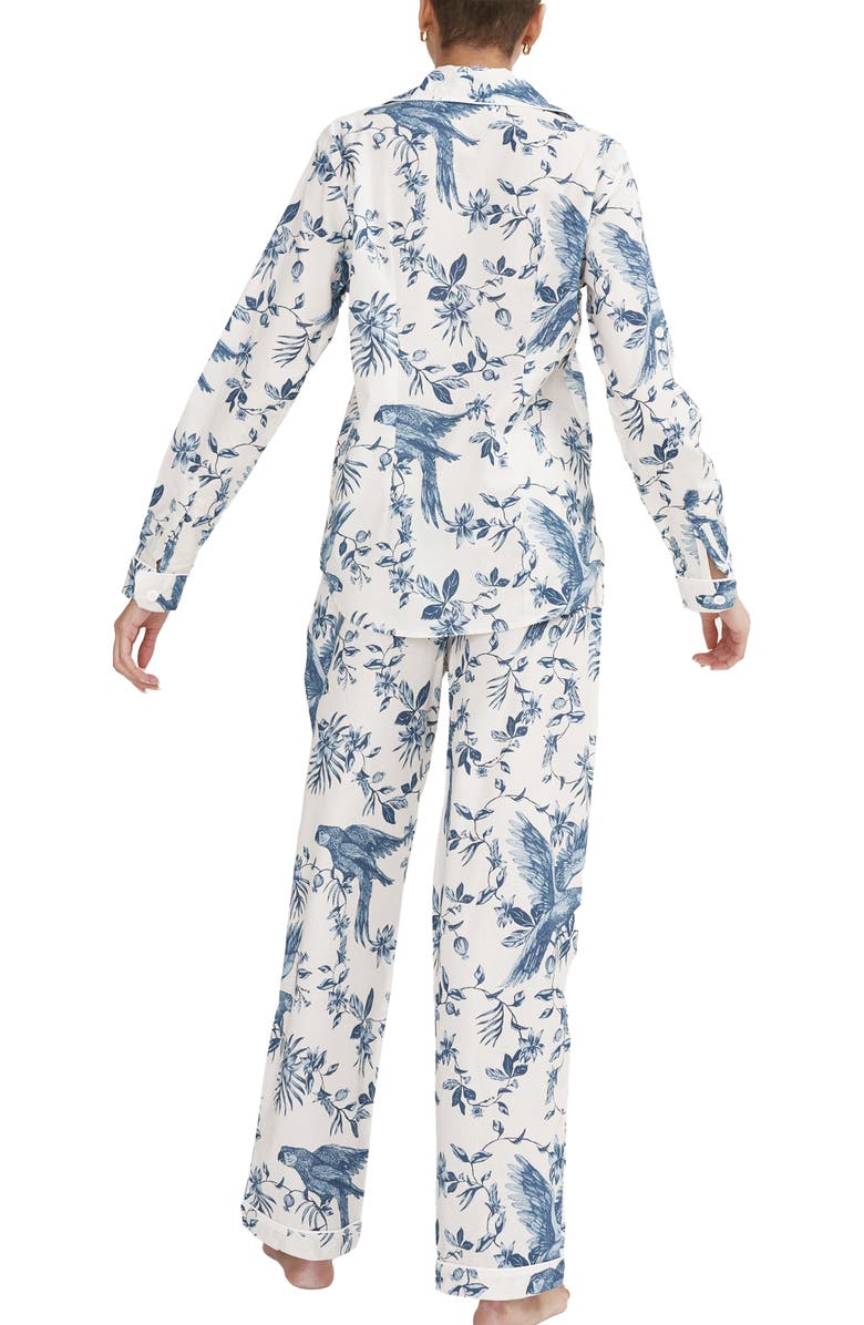 Desmond
Dempsey Long Pajama Set, Alternate, color, Parrot Cream/Blue