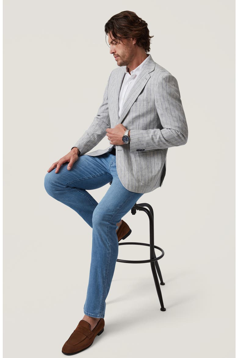 Courage Straight Leg Jeans, Alternate, color, MID BLUE KONA