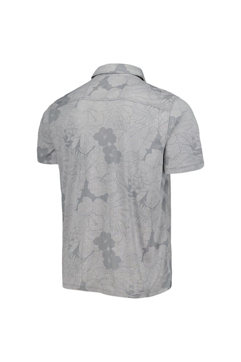 Men's Tommy Bahama  Gray Chicago Cubs Blooms Polo, Alternate, color, Gray