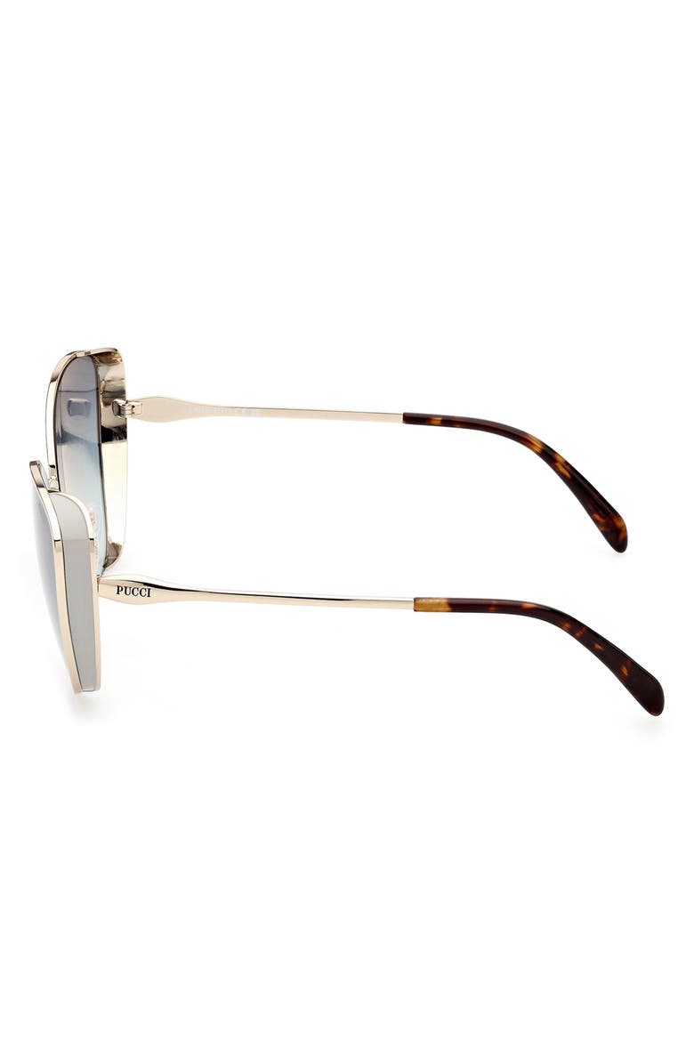 Emilio Pucci 61mm Cat Eye Sunglasses, Alternate, color, 