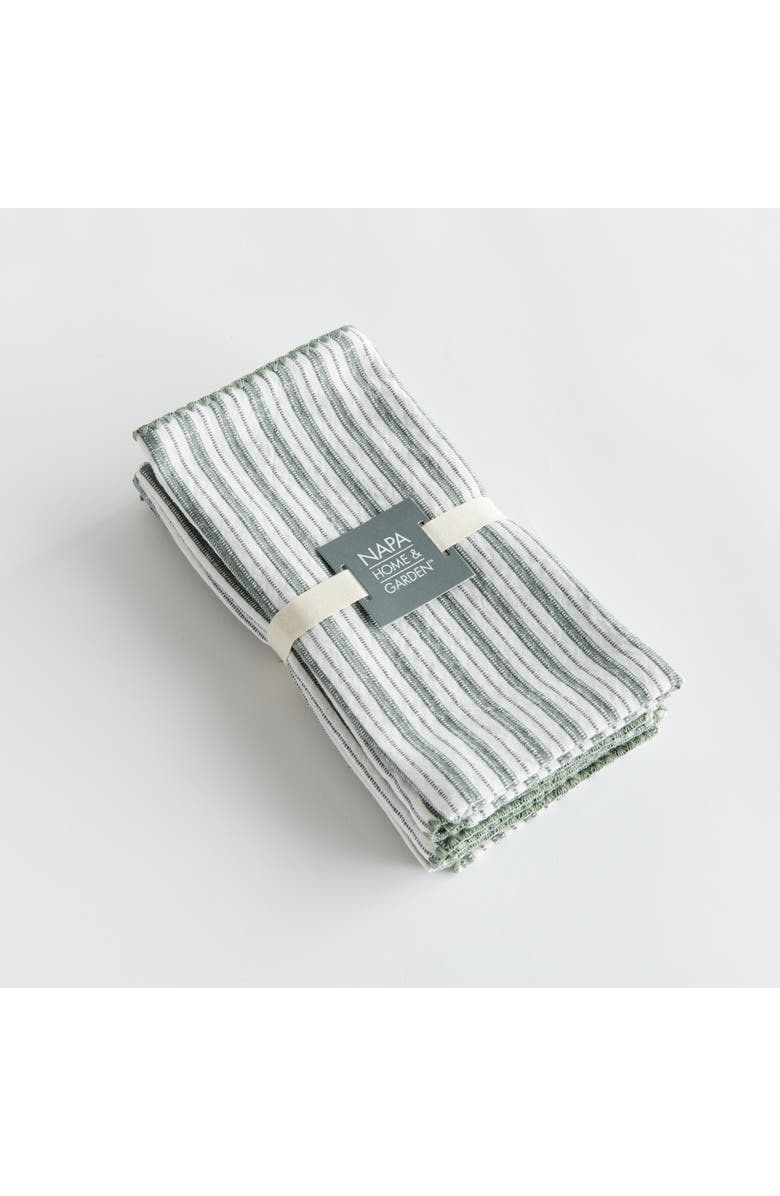 Napa Home & Garden Vinnia Napkins Set of 4, Alternate, color, Green