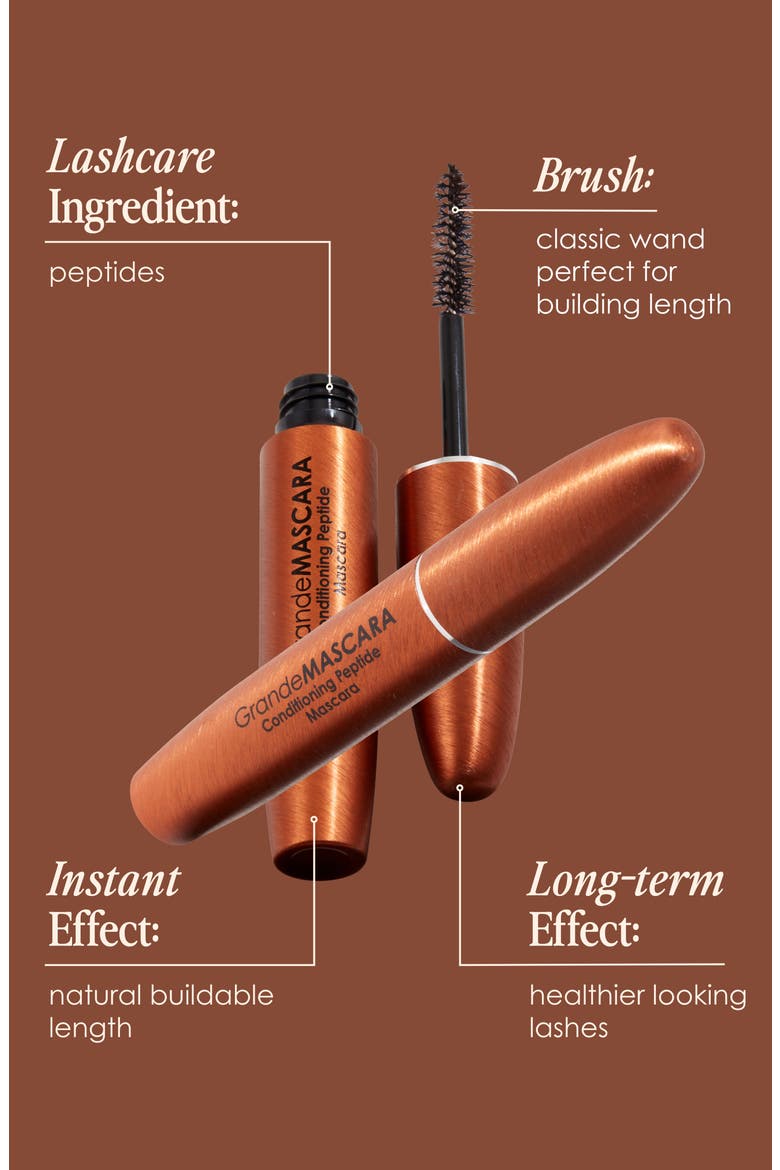 GrandeMASCARA Conditioning Peptide Mascara, Alternate, color, BROWN