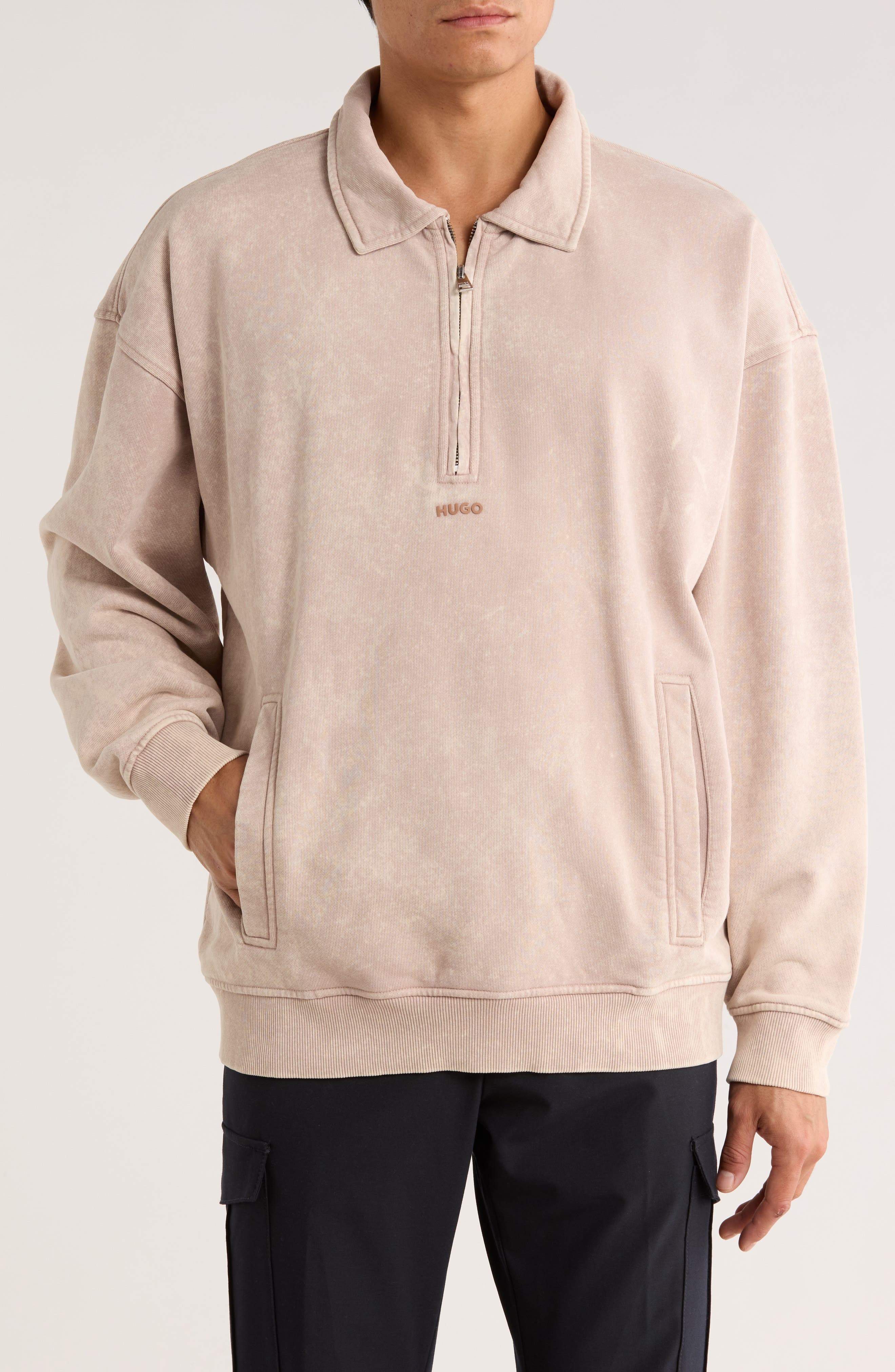 HUGO Dunoche Half Zip Sweatshirt