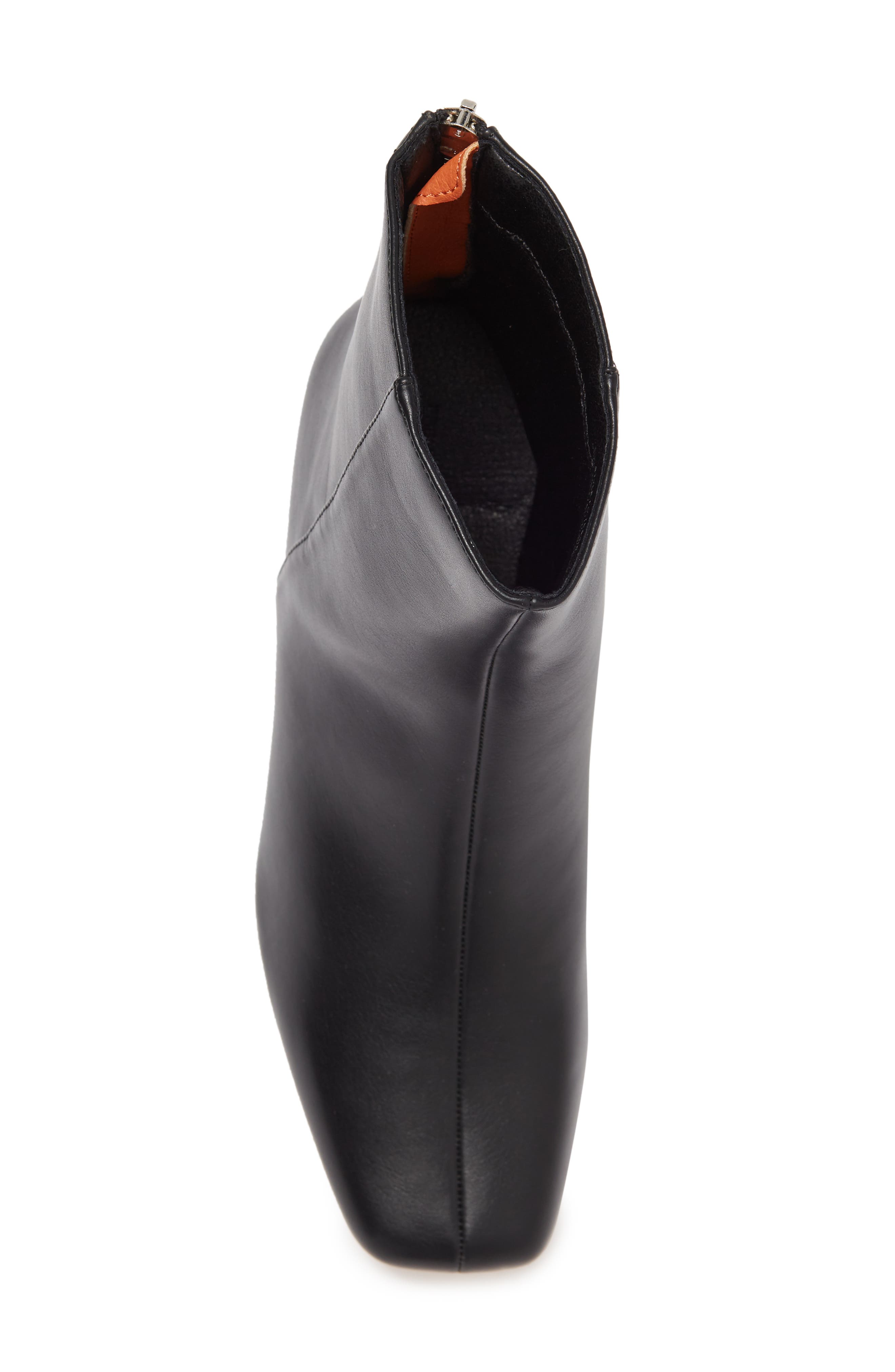 French Connection Zip Back Contrast Heel Boot, Alternate, color, 