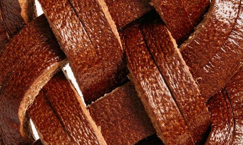 RALPH LAUREN RALPH LAUREN PURPLE LABEL BRAIDED LEATHER BELT