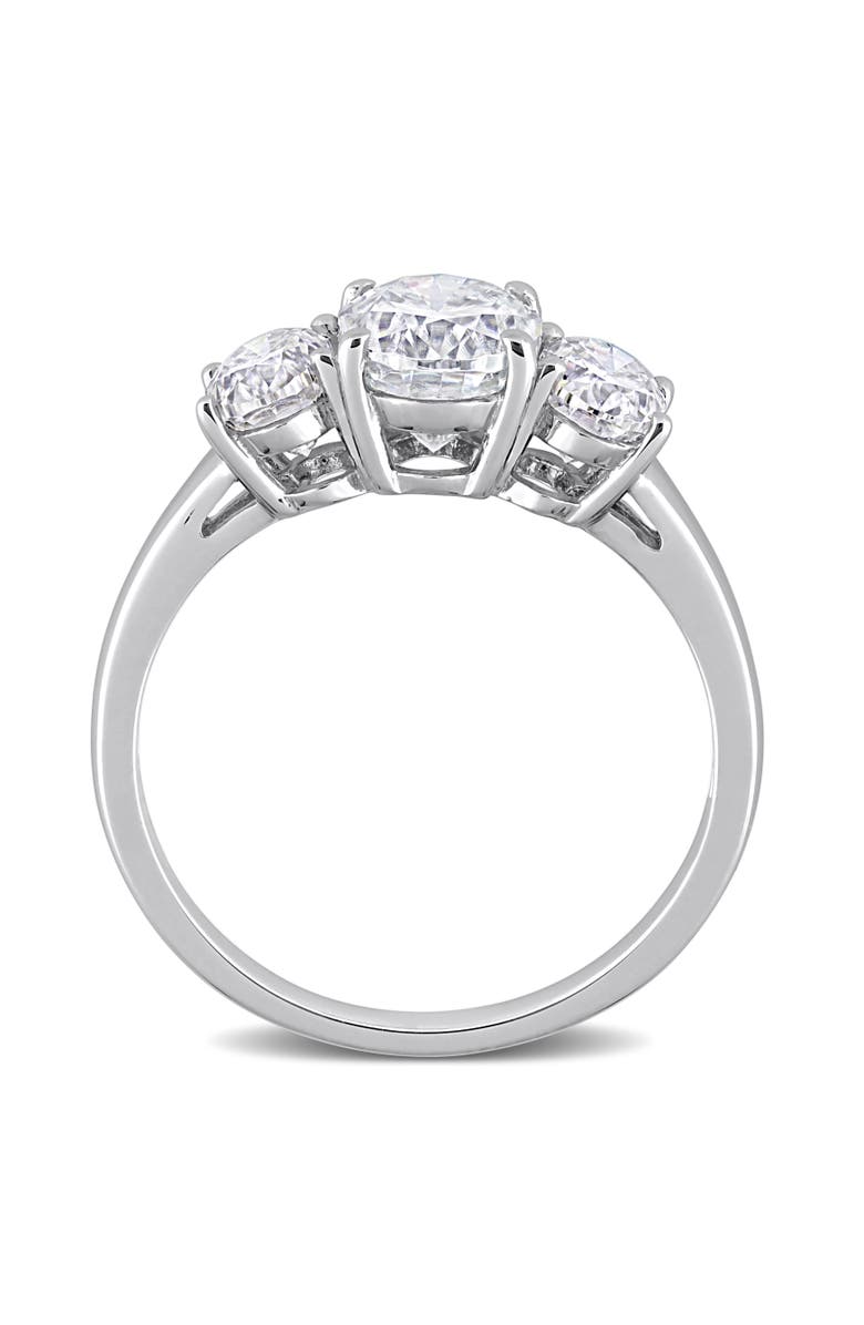Julianna B. Moissanite Oval 3-Stone Engagement Ring, Alternate, color, 