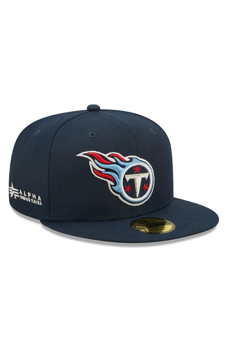 New Era x Alpha Industries Men's New Era x Alpha Industries Navy Tennessee Titans Alpha 59FIFTY Fitted Hat, Alternate, color, 
