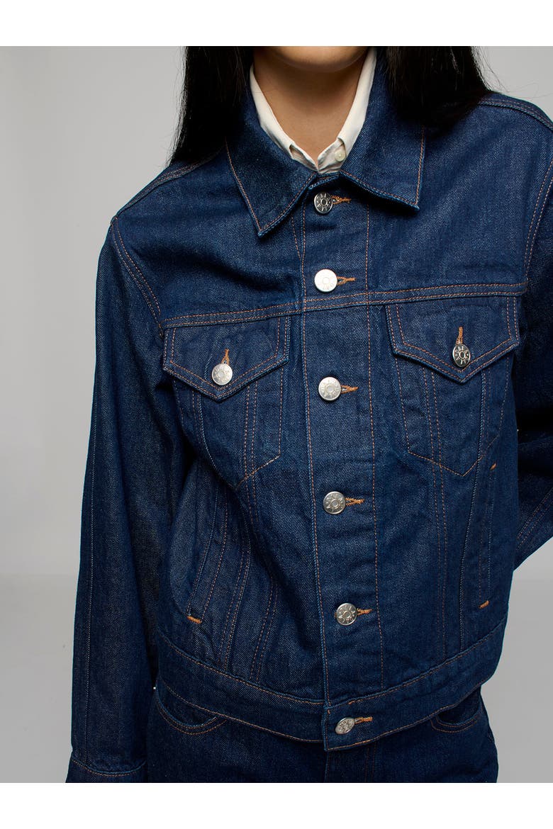 Slim Trucker Jacket, Main, color, Rinse