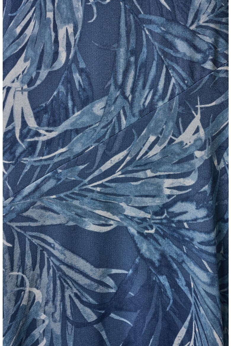 Leaf Print Hardware Detail Dress, Alternate, color, NIGHTFALL MULTI