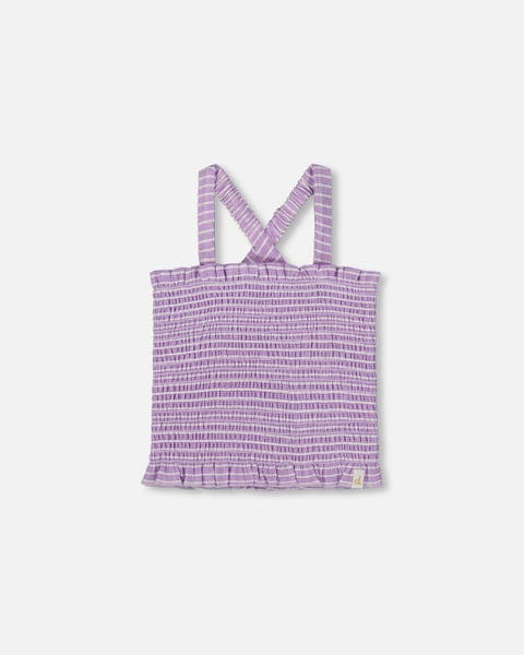 Little Girl's Smocked Tank Top Lilac
