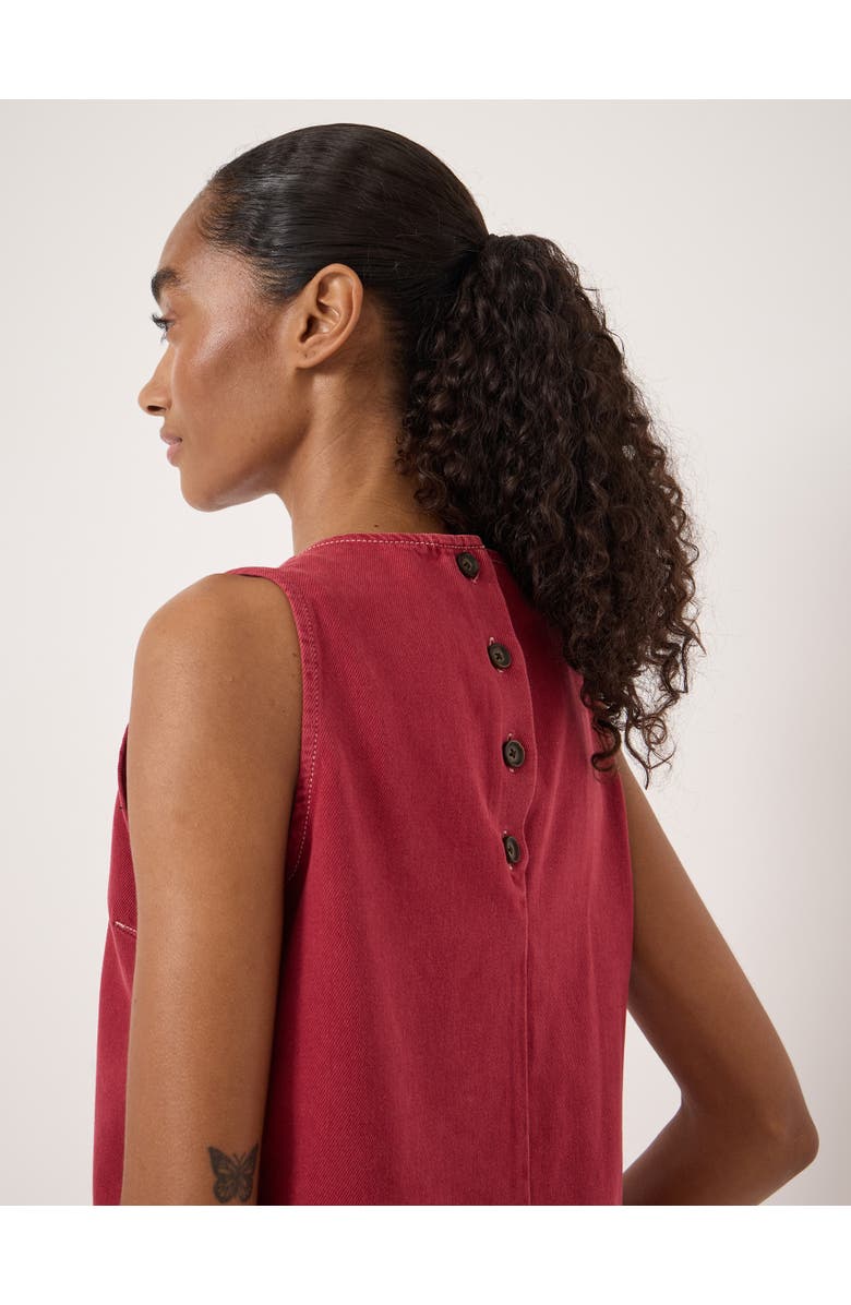 Hush Valerie Denim Shell Top, Alternate, color, Red