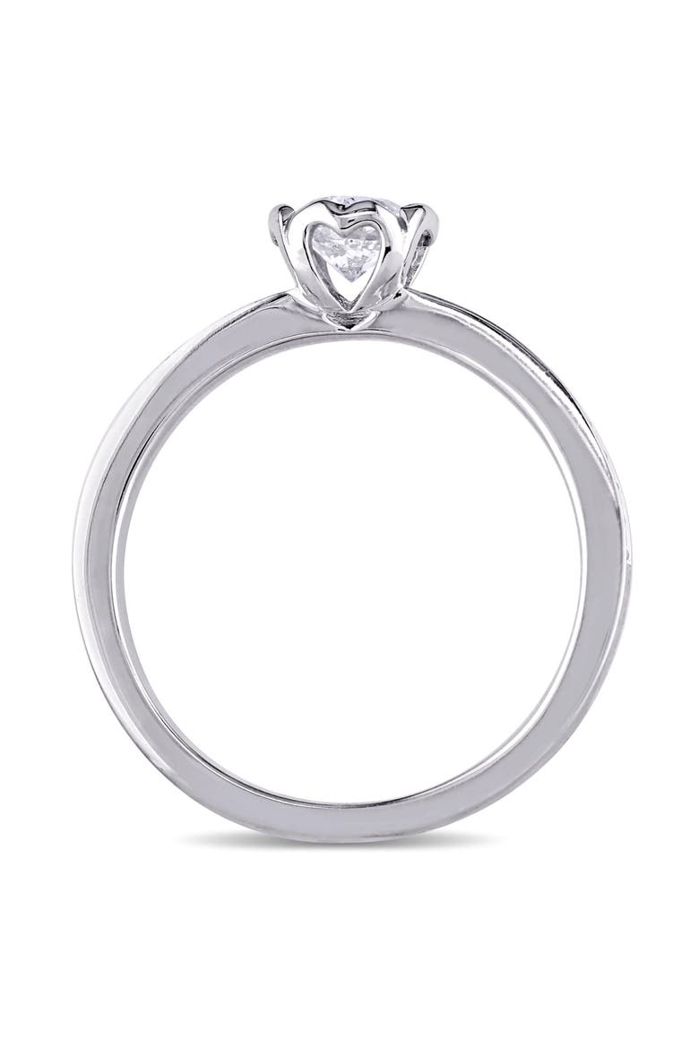 5/8 CTW Diamond Floral Halo Engagement Ring 14k, Alternate, color, 14k White Gold