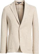 BOSS Hanry Slim Fit Houndstooth Check Knit Cotton Blend Sport Coat