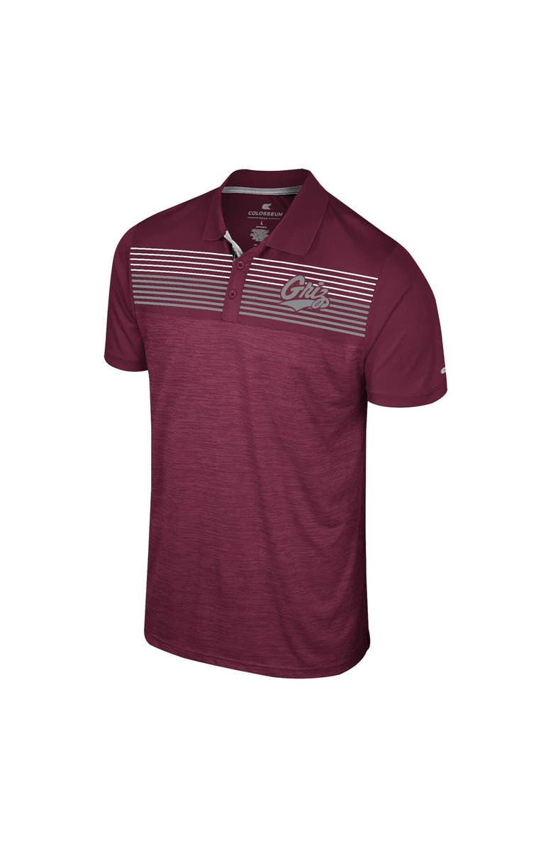 COLOSSEUM Men's Colosseum Maroon Montana Grizzlies Langmore Polo, Alternate, color, Maroon