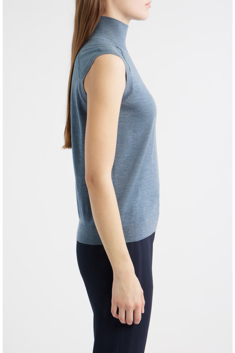 Fipini Turtleneck Sleeveless Virgin Wool Sweater, Alternate, color, OPEN BU