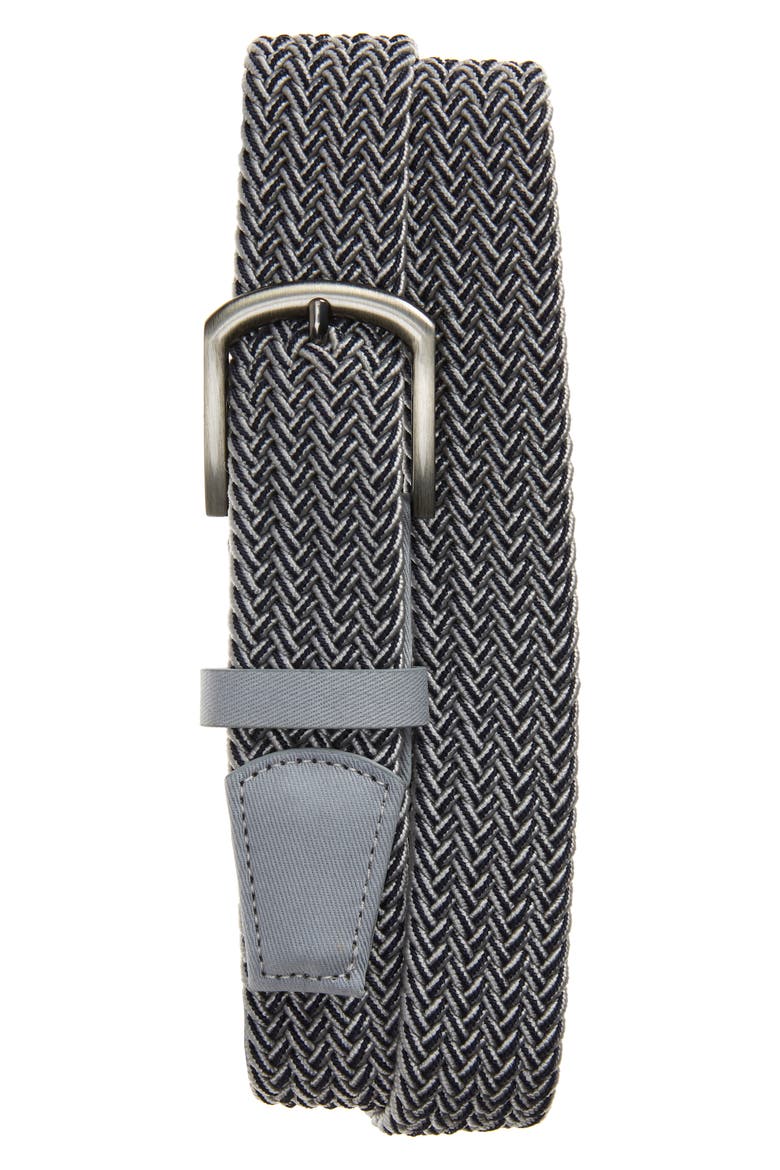 Central Woven Belt, Main, color, LIGHT GREY