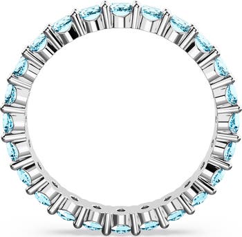 Matrix Round Crystal Eternity Ring