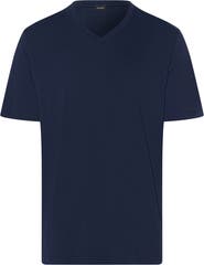 Hanro Night And Day Cotton and TENCEL V-Neck T-Shirt