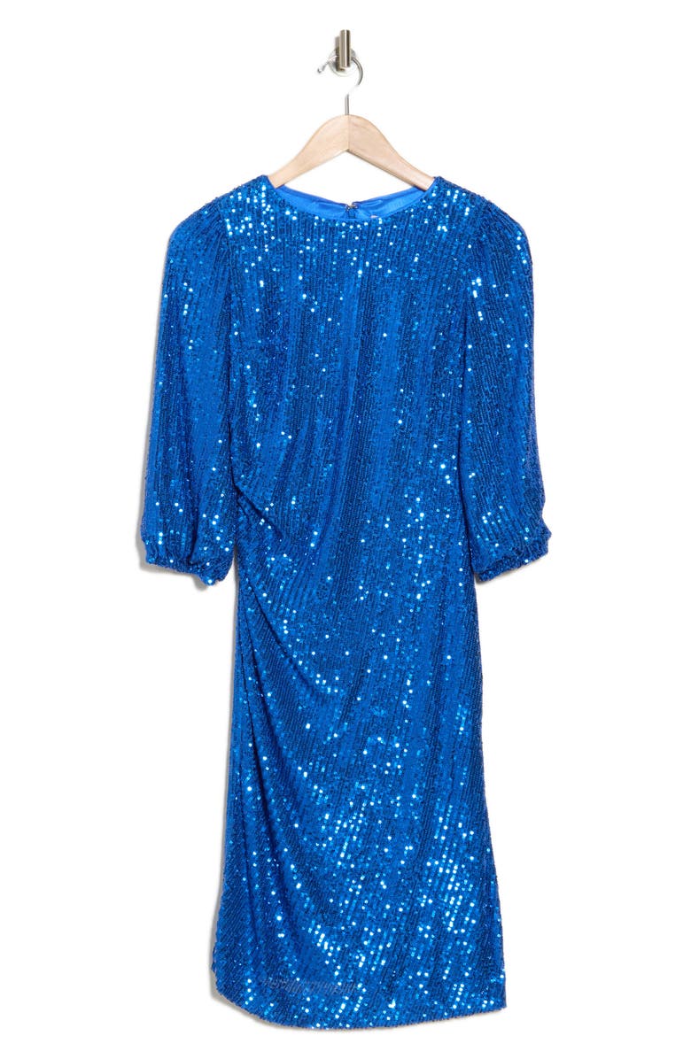 Nanette Lepore Sequin Long Sleeve Dress, Alternate, color, 