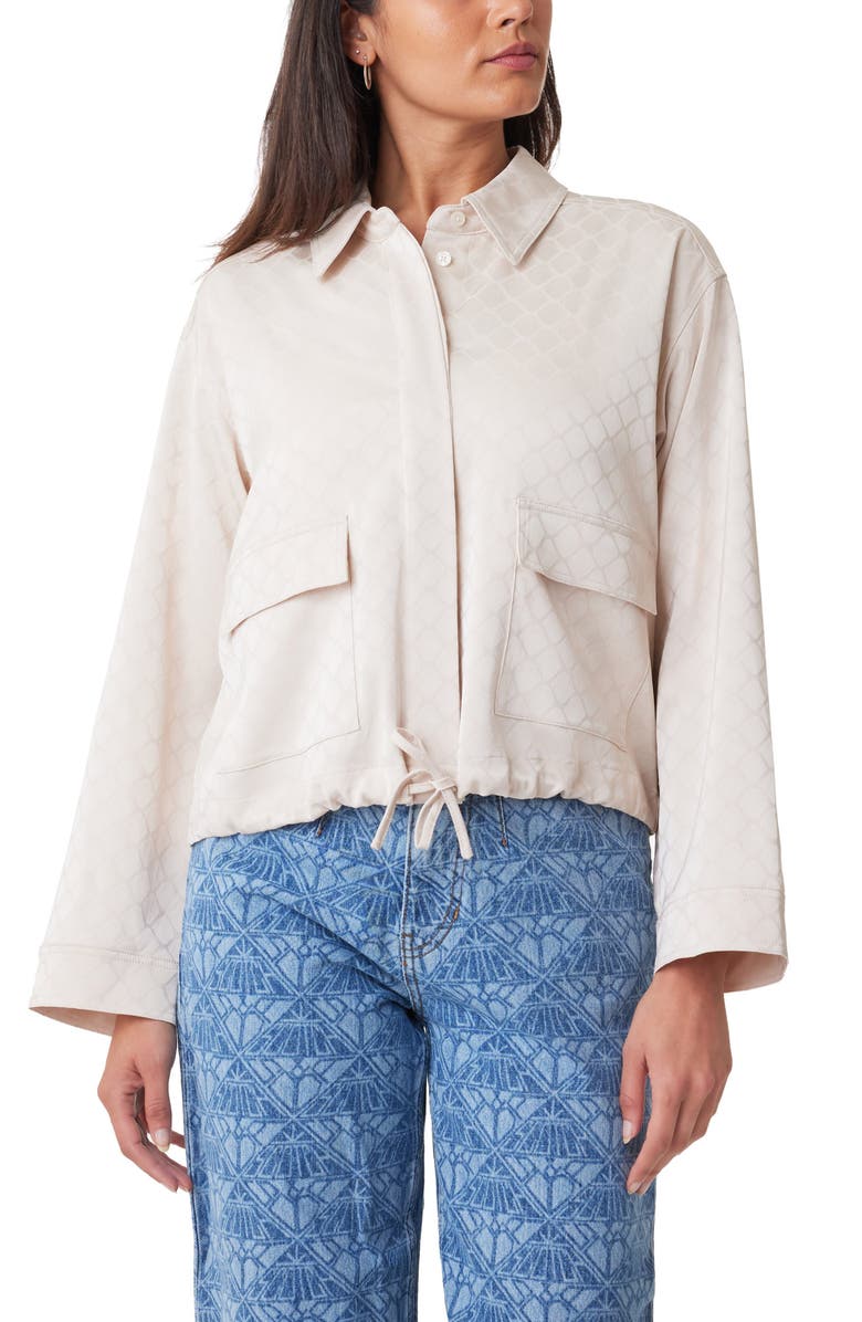 Scotch & Soda Satin Utility Shirt, Alternate, color, 